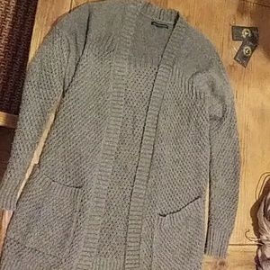 Grey, Women's Small, open cardigan
